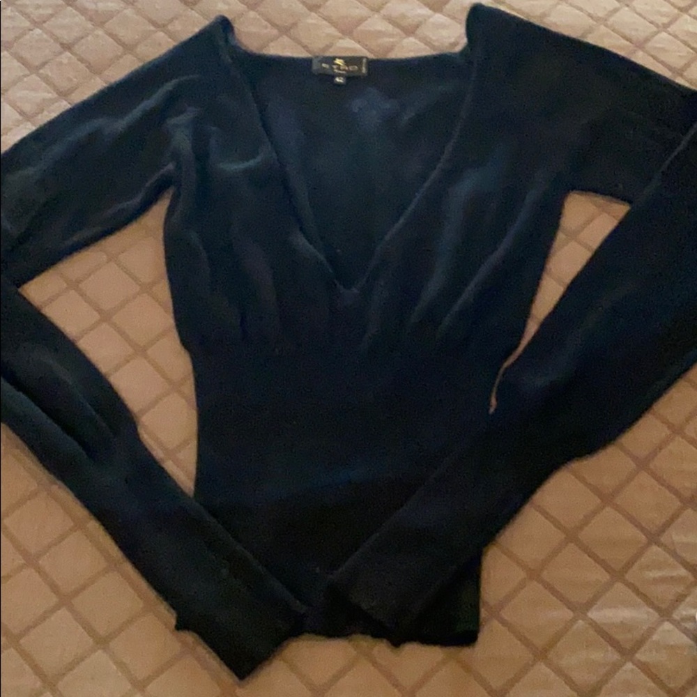 Etro Milano plunge neck sweater